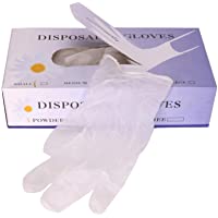 Los mejores  - Lurrose 1 Caja de Guantes de Goma Transparente Guantes de Mano Guantes de Tatuaje para El Hogar Belleza de Uñas Cocina…